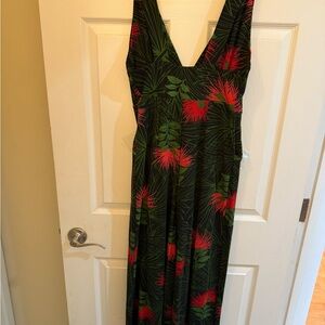 Tropical Print Maxi Jumper